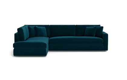 James 3-Seat Left Bumper Sectional