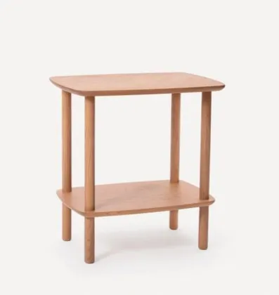 Serif Side Table - Oak - Wood