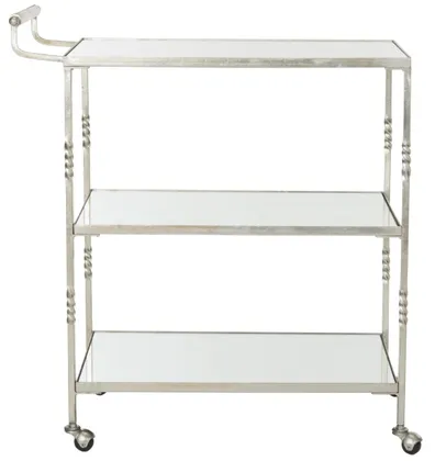 Aurelius Bar Cart - Silver - Safavieh