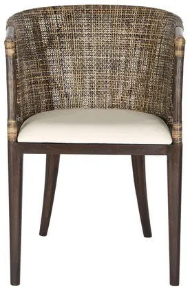 Beningo Arm Chair - Brown/Black - Safavieh