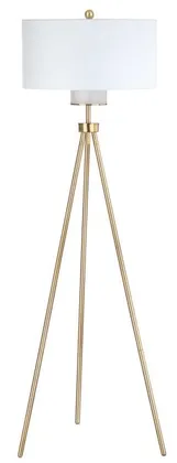 Enrica 66-Inch H Floor Lamp - Brass/Gold - Safavieh