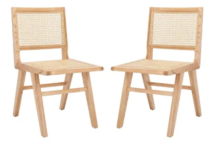 Hattie Rattan Dining Chair Design, Set of 2