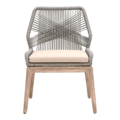 Loom Dining Chair, Gray, Set of 2