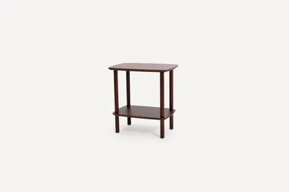 Serif Side Table - Walnut - Wood