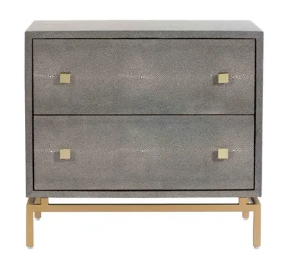 Pesce Grey Shagreen Nightstand