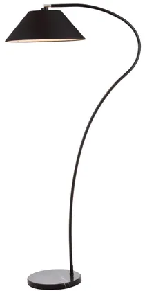 Lumi Arc 69-Inch H Floor Lamp - Black - Safavieh