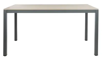 Beldan Dining Table - Distressed Taupe - Safavieh