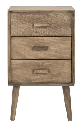Pomona 3 Drawer Chest - Chocolate - Safavieh
