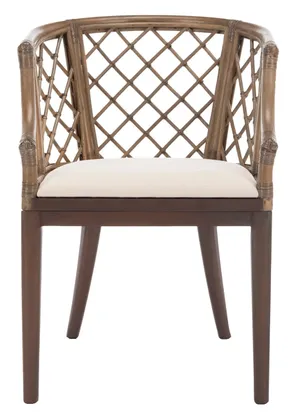 Carlotta Arm Chair - Greige - Safavieh