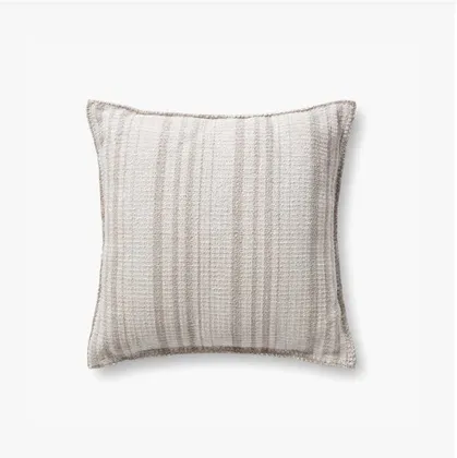 PILLOWS PCJ0004 IVORY / BEIGE - 22" x 22" - Poly-Filled
