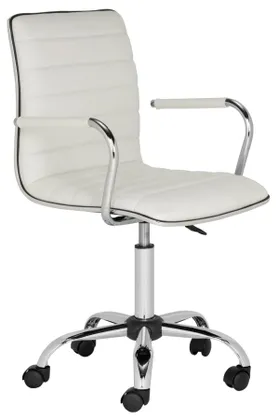 Jonika Swivel Desk Chair - White - Safavieh