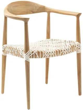 Bandelier Arm Chair - Off White - Safavieh