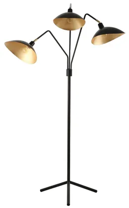 Iris 69.5-Inch H Floor Lamp - Black - Safavieh