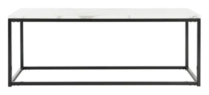 Baize Coffee Table - White/Grey - Safavieh