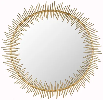 Sunray Circle Mirror - Antique Gold - Safavieh