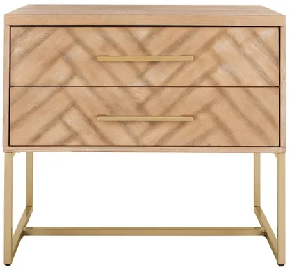 Estelle Nightstand - Rustic Oak - Safavieh