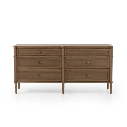 Toulouse 6 Drawer Dresser-Toasted Oak