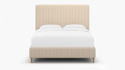 Classic Bed, Sky Felix, Natural Square Tapered Leg, King