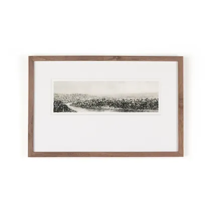 Hill Country Study II  by Aileen Fitzgerald - Rustic 1.5 Walnut