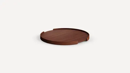 Round Tray - Walnut - Wood