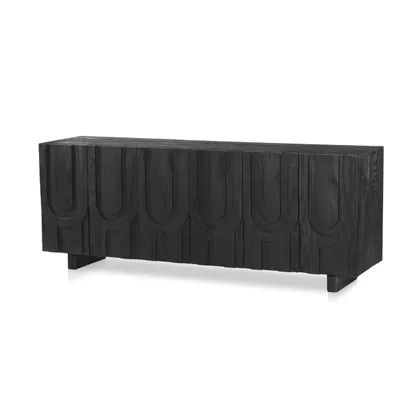 Rivka Media Console-Dark Totem
