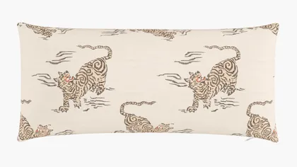 Throw Pillow 14" x 30", Canvas Tigresse, 14" x 30"