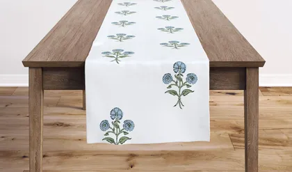 Table Runner 16" x 120", Blue Delphine, 16" x 120"