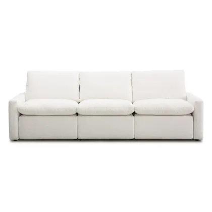 Tillery Power Recliner 3-Piece Sectional - Crypton Nomad Snow