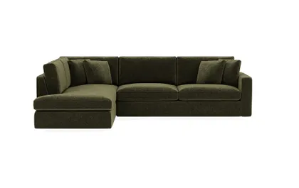 James 3-Seat Left Bumper Sleeper Sectional