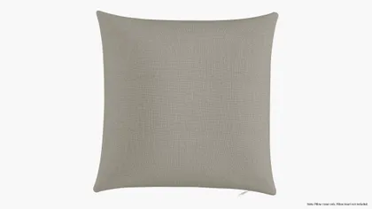 Throw Pillow Cover 16", Putty Everyday Linen, 16" x 16"
