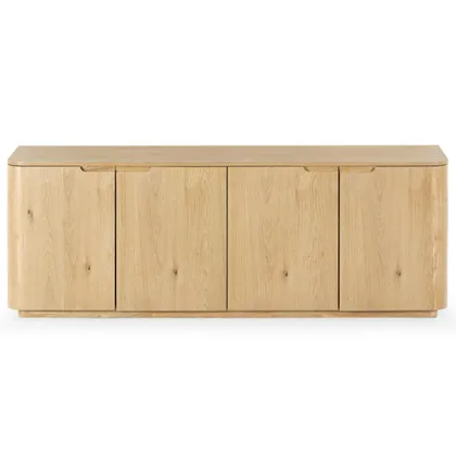 Liadonna 4 Door Wood Sideboard - Natural