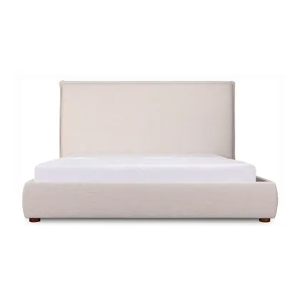 Luzon King Bed Tall Headboard Wheat
