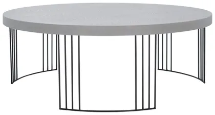 Keelin Mid Century Scandinavian Lacquer Coffee Table - White - Safavieh