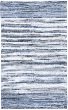 Denim Blue Indoor 5' x 8' Handmade Rug