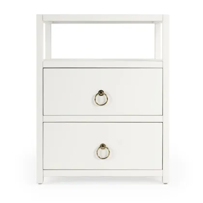 Lark White Nightstand