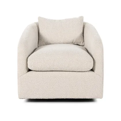 Topanga Swivel Chair-Knoll Natural
