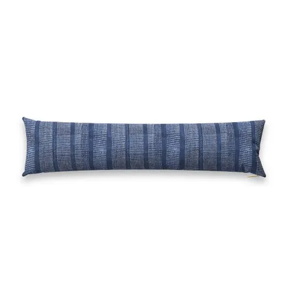 Speckled Indigo Pillow by St. Frank | Blue | 48" W x 12" H | Linen