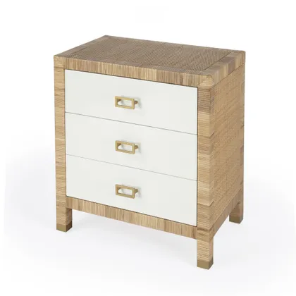 Corfu Natural Raffia Nightstand