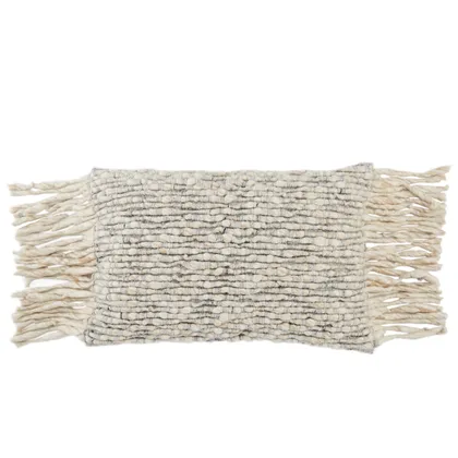 Design (US) Cream Light Gray 16"X24" Pillow