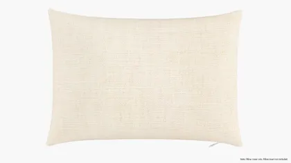 Throw Pillow Cover 14" x 20", Talc Everyday Linen, 14" x 20"