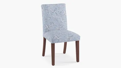Classic Dining Chair, Blue Aviary, Espresso