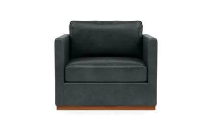 Jasper Leather Swivel Chair