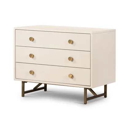 Van Rectangular Nightstand-Alabaster
