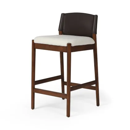Lulu Stool-Espresso Lthr Blend-Counter