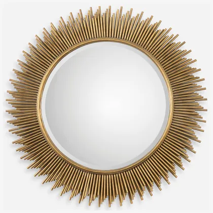 Marlo Round Gold Mirror