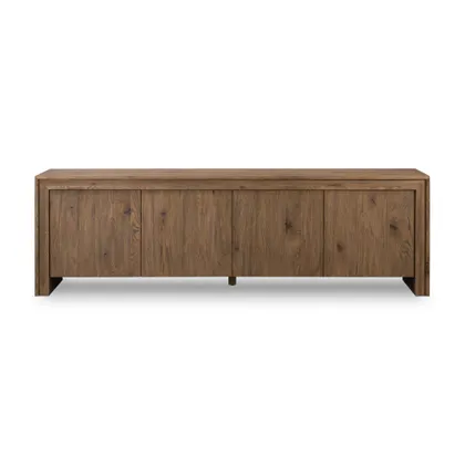 Chalmers Media Console - Weathered Oak Veneer