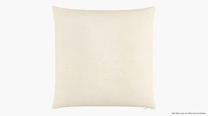 Throw Pillow Cover 26", Talc Everyday Linen, 26" x 26"
