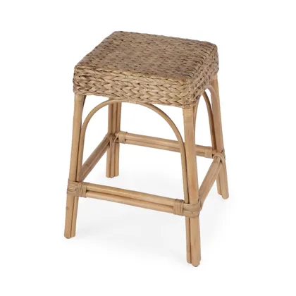 Robias Natural Hyacinth Counter Stool