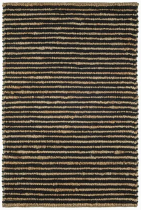 Twiggy Black Handwoven Jute Rug
