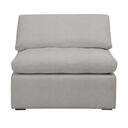 Sky Modular Armless Chair, Slate